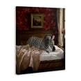 thumbnail image 4 of Stupell Industries Zebra on Regal Bed Animals Painting Wrapped Canvas Art Print Wall Art, 24 x 30, 4 of 8