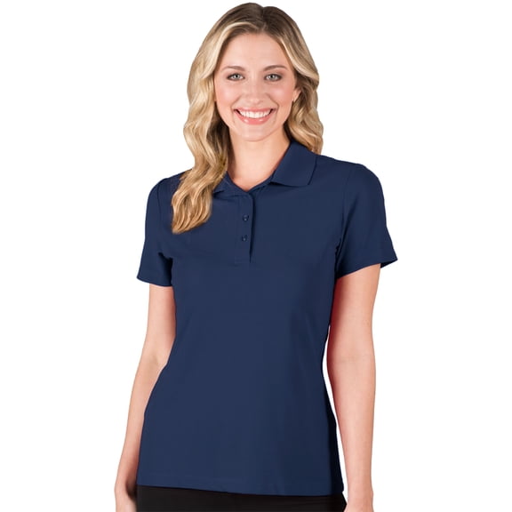 BlueGeneration Ladies Ultra Lux Polo - Navy 4 Extra Large Solid
