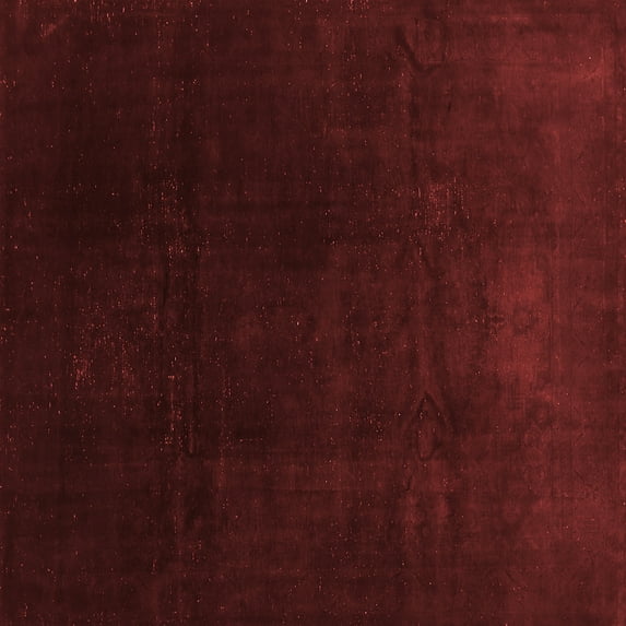 Ahgly Company Indoor Square Abstract Red Contemporary Area Rugs, 5' Square