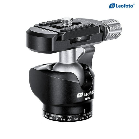 Leofoto  Mini Ball Head & QR Plate - 1/4'', Arca, Black