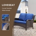 thumbnail image 5 of Ovios 2 Pieces Outdoor Patio Furniture with Sofa Wicker Patio Sectional with Loveseat for Backyard, 5 of 6