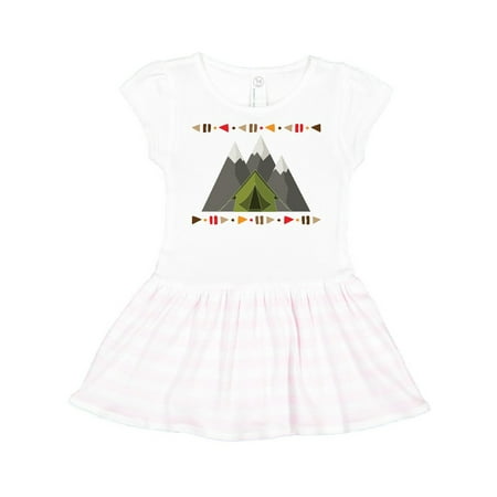 

Inktastic Camping Hiking Mountain Adventure Gift Toddler Girl Dress