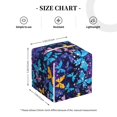 thumbnail image 4 of Lsque Butterflies Of The Starry Sky Printed Tissue Box Cover Holder, Facial Paper Organizer Dispenser,Square with Bottom Belt, PVC Leather Decorative Organizer, 4 of 8