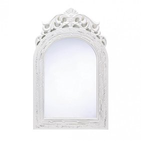 Bathroom Wall Mirrors Decorative Oval Rustic Silver Royal Crown