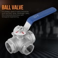 thumbnail image 4 of Válvula de tres vías Jadeshay de bola de Acero inoxidable SUS304, 4 of 8