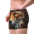 thumbnail image 2 of Kdxio Men's Boxer Briefs with Floral Fox Print - Comfortable and Breathable Underwear for Everyday Wear, 2 of 5