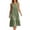 *Green, variant on VBVC Women's Sleeveless Eyelet Tiered Midi Dress , Ladies' Crew Neck Ruffle Dress , Summer Casual Beach Vacation Dresses For Women,Black,S-2XL