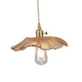 thumbnail image 3 of lionlar Flower Pendant Light Flower Glass Hanging Lamp for Bedside Coffee Restaurant Amber, 3 of 9
