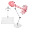 thumbnail image 2 of 2pcs Action Figure Stand, Assembly Figure Doll Stand Display Holder Adjustable Action Figure Stand Figure Display Shockwave Effects for Showcasing Organizing Dolls Pink, 2 of 8