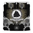 thumbnail image 1 of Juego De Cama Vikingo Raven, Valknut Y Vegvisir Rlt12, 1 of 6