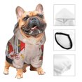 thumbnail image 4 of Uemuo Christmas Gnome star for Winter Dog Hoodie Sweatshirts with Pockets Warm Dog Clothes for Small Dogs Chihuahua-Medium, 4 of 8