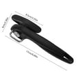 thumbnail image 3 of Manual Can Opener - Stainless Steel Kitchen Tool, Ergonomic Grip Handle, Durable Manual Opener for Home & Travel, Black, JKODE, 3 of 6