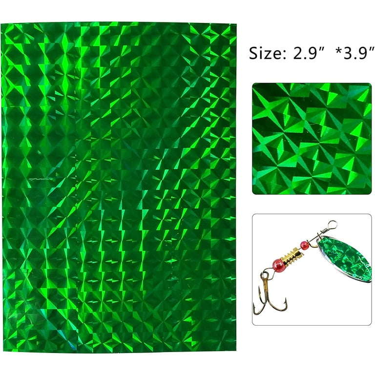 Fishing Lure Sticker Fish Scales Tape Tackle Fishing Fly Tying Lures Crafts  DIY, 20PCS 