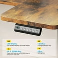 thumbnail image 4 of U-Shaped Electric Standing Desk, Height Adjustable Sit Stand Desk with 3 Memory Presets, Ergonomic Home Office Computer Desk with Hooks, Extra Large Workspace, Vintage, 4 of 7