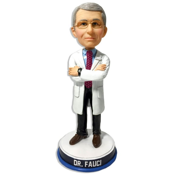 Dr. Anthony Fauci Lab Coat Red Tie Bobblehead