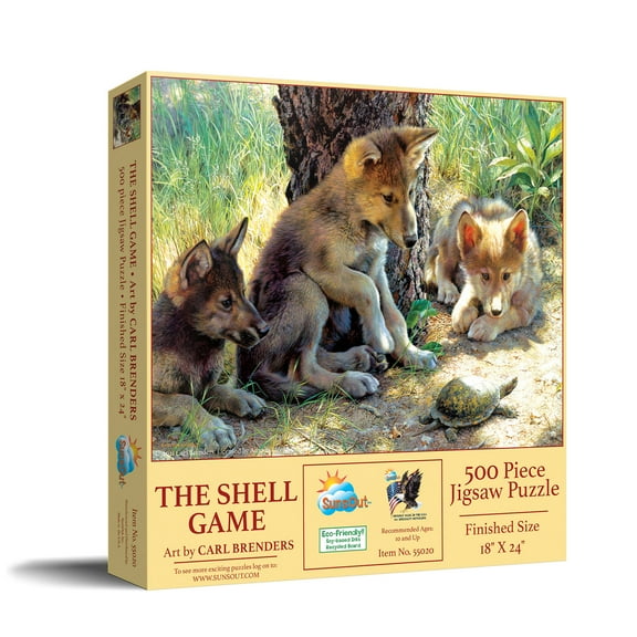 SUNSOUT INC - The Shell Game - 500 pc Jigsaw Puzzle by Artist: Carl Brenders - Finished Size 18" x 24" - MPN# 55020