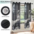 thumbnail image 3 of Yayeee Window Curtains Set of 2 for Living Room Light Filtering 63"x42", Sitting on The Moon, 3 of 7