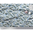 thumbnail image 3 of Soimoi Georgette Viscose Fabric Two Tone With White Camouflage Printed Fabric 1 Yard 42 Inch Wide, 3 of 3