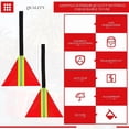 thumbnail image 4 of 4 Pcs Safety Red Tow Flag Reflective Warning Kayak Red Flag for Truck Loads Safety Signs Trailer Hauling Warning Kit, 4 of 6