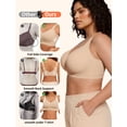 thumbnail image 5 of PoseFree Wireless Bras for Women Full Coverage Comfort Seamless No Underwire Bras Nude XL, 5 of 8