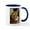 White/Navy Inside, variant on CafePress - Madonna Foxt 1 Mug - 11 oz Ceramic Mug - Novelty Coffee Tea Cup