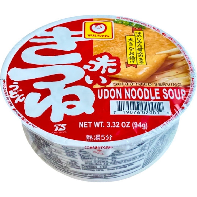 Maruchan Instant Akai Kitsune Udon Noodle Cup, 3.32 oz, 12 pack