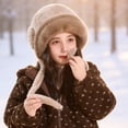 thumbnail image 3 of Faraee Kids Fuzzy Winter Trapper Hat Plush Ear Flap Hat with Tie Strings Soft Windproof Warm Snow Hat for Boys Girls Cold Weather 2‑8Y, 3 of 5