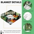 thumbnail image 5 of Soccer Gifts, Soccer Gifts for Boys 8-12, Unique Soccer Gifts for Girls 10-12, Soccer Gifts for Men, Women, Dad, Mom, Best Gifts for Soccer Players, Soccer Gift Ideas-Throw Blanket 50"x60", 5 of 6