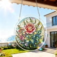 thumbnail image 2 of AZXY Stained Glass Rose Acrylic Puzzle Suncatcher 83 Pieces, Window Hanging Decorations Crystal Sun Catcher for Indoor Outdoor, DIY Craft Kit Stress Relief Gift for Adults, 2 of 6