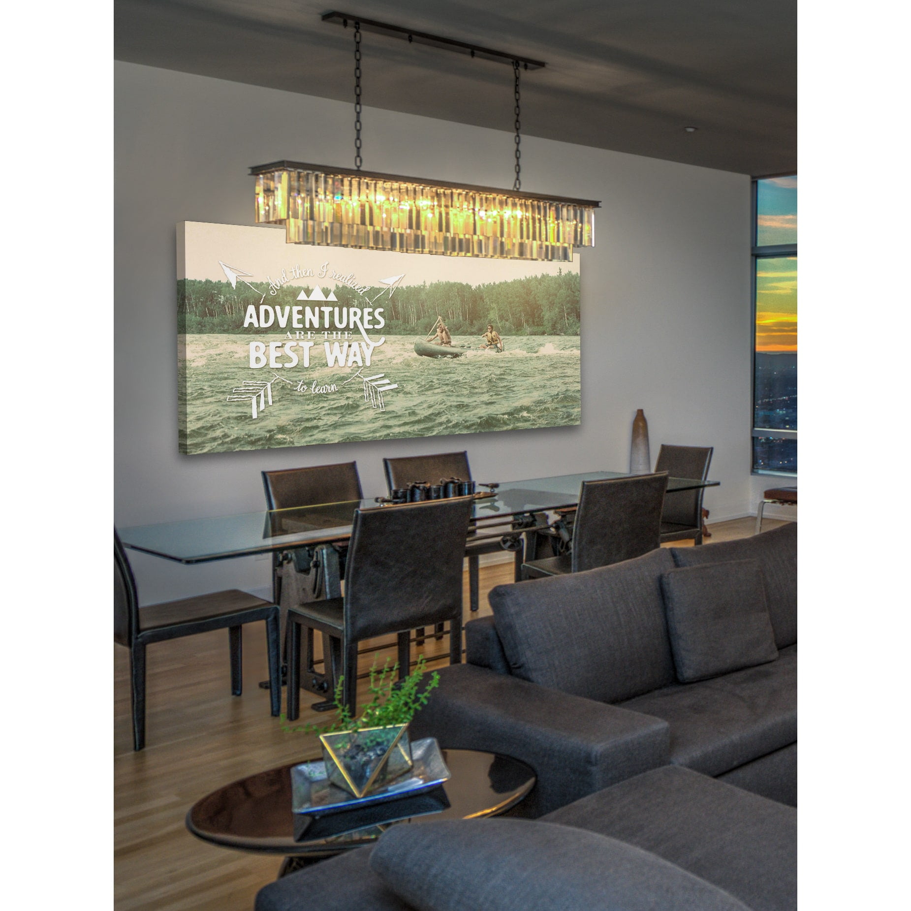 MARMONT HILL  - 'Adventures' Painting Print on Wrapped Canvas - Multi-Color 45 x 22.5