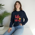 thumbnail image 7 of Life Be Lifeing Unisex Heavy Blend™ Crewneck Sweatshirt Sweater, 7 of 7
