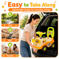 thumbnail image 5 of JoyStone Ride On Push Car for Toddlers, Push Walker Ride On Car with Lights, Music and Horn, Under Seat Storage, Push Car for Boys Girls, Orange, Bear, 5 of 9