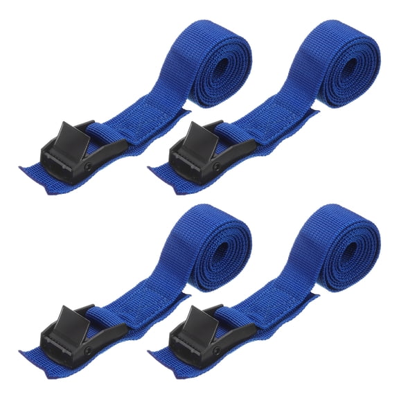 Uxcell 4pcs Straps Tie Downs 3.28 ft x 0.98" 551lb Safe Work Load, Dark Blue