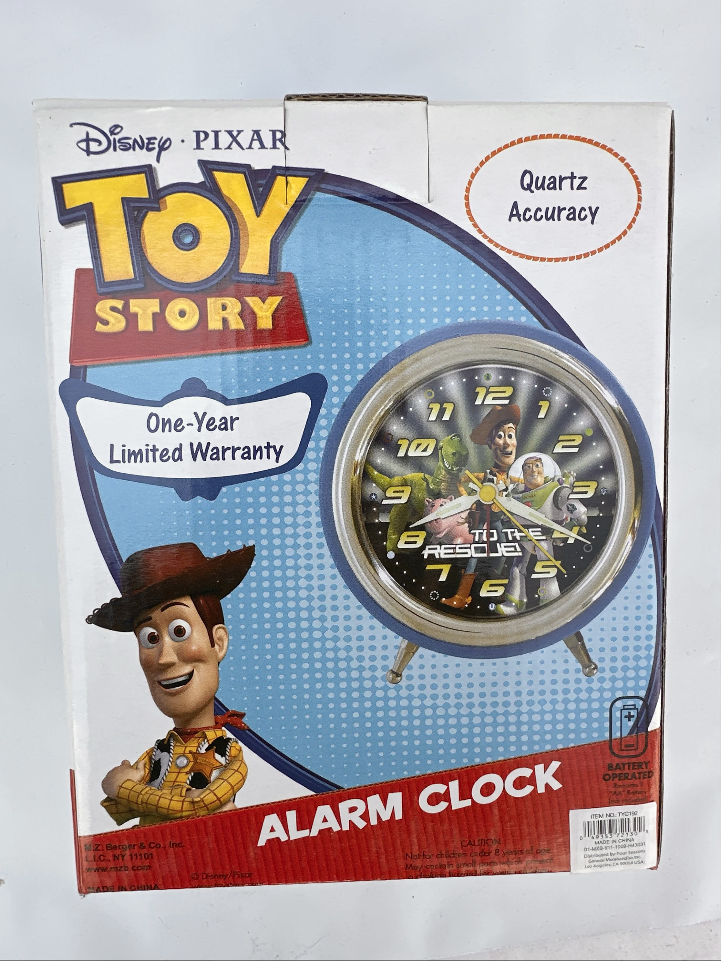 Disney Pixar's Toy Story Character Cartoon Kids Alarm Clock