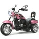 thumbnail image 2 of Moto Montable Costway en estilo chopper Alimentada a batería Rosa con música marcha adelante y atrás, 2 of 7