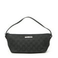 thumbnail image 1 of Pre-Owned Gucci Black Boat Pochette Handbag Monogrammed Canvas, 1 of 10