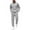 Light Grey, variant on Men's Tracksuit 2 Piece Quarter Zip Sweatsuit Workout Plaid Jacquard Jogging Suit Set