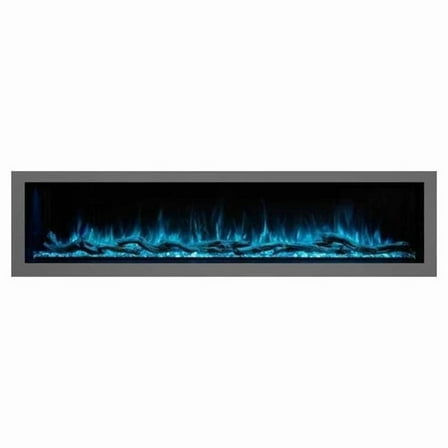 Modern Flames LPS-9614V2 96 in. Landscape Pro Slim Built-in Linear Fireplace, Electric