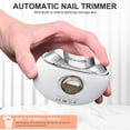 thumbnail image 4 of Nail Tools Automatic Nail Clipper with Three Speeds Nail Clip Storage LCD Digital Display USB Rechargeable Trimmer for Babies Children and Adults, 4 of 8