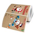 thumbnail image 4 of 2 rolls of rectangular kraft paper MERRY CHRITSMAS Christmas sticker Gift label sticker, 4 of 5