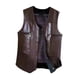 thumbnail image 5 of Chaleco de invierno para hombre Chaleco de cuero PU para hombre para senderismo Caza Primavera Otoño Invierno 3XL, 5 of 8