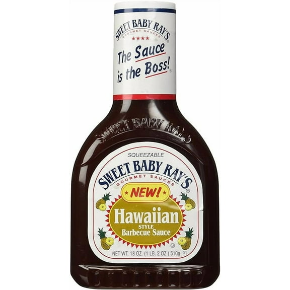 Sweet Baby Rays Barbecue Sauce, Hawaiian, 18 oz ( Pack of 2 )