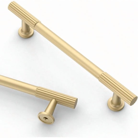10 Pack 5 Inch 128mm Brushed Gold Cabinet Pulls Kitchen Cabinet Handles Cabinet Pulls Kitchen Cabinet Hardware For Cupboard Drawer Pulls