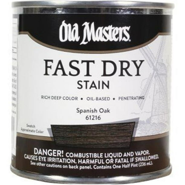 Old Masters 61216 0.5 Pint Spanish Oak Fast Dry Stain