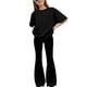 thumbnail image 5 of Camisas de Manga Larga de Niños Tamaño 12-14 Juventud Color Sólido Manga Corta Superior Y Pantalones Largos de Dos Piezas Conjunto de Niños de Vestir Casual, 5 of 6