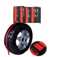 thumbnail image 3 of Juego de 4 piezas por pieza de cubierta de neumático de coche multicolor, accesorios para automóviles con estilo para automóviles Vehículos, repuestos y accesorios Mis banda roja señal roja S, 3 of 8
