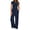 E-Navy Blue, variant on Summer 2 Piece Outfit Set for Women Ruched Short Sleeve Tops and Wide Leg Pants with Pockets Casual Tracksuit Sets Ladies Loungewear
