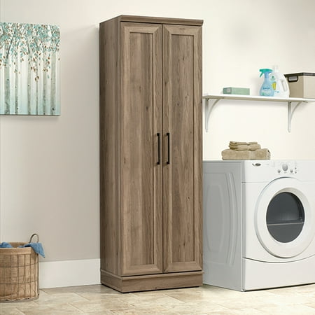 Sauder HomePlus Storage Cabinet, Salt Oak Finish (Best Wood For Kitchen Cabinets)