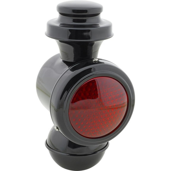 9-1/2 Inch Tall Model T Black Cowl-Tail Light, Red Lens