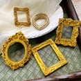 thumbnail image 5 of Pack of 10 Gold Small Baroque Style Picture Frames Vintage Mini Picture Frames for DIY Jewelry Display Holiday Photography Decor, 5 of 10